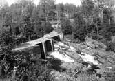 Dammen vid Flögfors kraftstation, 1940-tal