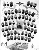 5:te sektionens tågpersonal 1909. Gåva till tågmästare A W Ruthén.