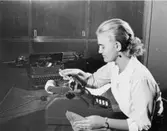 Rengöring av räknemaskin.
