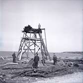 Skurverket i Jordhamn under återuppbyggnad den 17/10 1962.