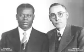 Evangelist Daniel Bokange och missionär Waldemar Eckerwall