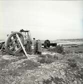 Skurverket i Jordhamn under återuppbyggnad den 17/10 1962.