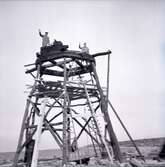 Skurverket i Jordhamn under återuppbyggnad den 17/10 1962.