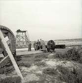 Skurverket i Jordhamn under återuppbyggnad den 17/10 1962.