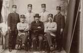 En grupp med militärer, ca 1902