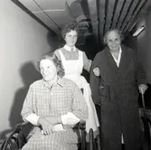 Poströstning vid landstingsvalet. Kronikerhemmet på lasarettet den 21/9 1958.