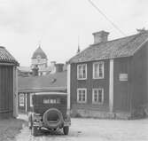 Kv. Banken.
Pumpbacksgatan / ”Backgatan” (mitt i kvarteret). Speceriaffär och Skomakeri.	