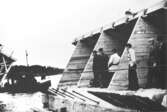Sandöbron under uppbyggnad 1939
