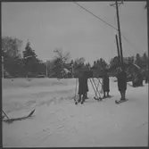 Idrottstävling, skidlöpning.