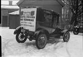 Bil med reklam, Uppsala 1927