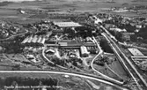 Flygfoto över Centralverkstäderna, CV, 1940-tal