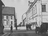 Olaigatan västerut från Storgatan, ca 1895