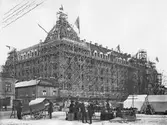 Byggnation av Centralpalatset, ca 1911