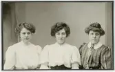 Kabinettsfotografi - tre kvinnor, Västerås
