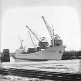 Fartyget Royal Wood vid kaj
