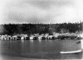 Fotografi från sommaren 1890 vid Oscar II:s besök på Ulvöarna. 