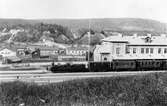 Sollefteå järnvägsstation 1888. Statens järnvägars lok  nr 73 