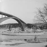 Fartyget Maj Ragne vid Sandöbron

