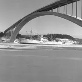 Fartyget Skogholm vid Sandöbron

