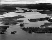 Malgomajs utlopp i Varrsis mot Grundsjön, Stensjön och Insjön.