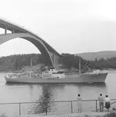 Fartyget Gandia vid Sandöbron

