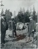 Järnvägsarbete på sträckan Uppsala-Enköping, Torslunda skärning, Fröslunda socken, Uppland