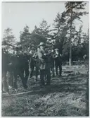 Järnvägsarbete på sträckan Uppsala-Enköping, Torslunda skärning, Fröslunda socken, Uppland