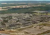 Flygfoto över Vivalla, 1970-tal