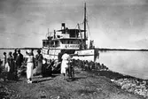 Å/F Gustav Lagerbjelke vid Vinöns ångbåtsbrygga, före 1924