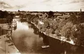 Å/F Örebro I , Å/F Örebro III och roddfärjan Victoria i hamnen, 1936