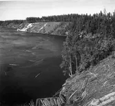 Ångermanälven, östra stranden nedströms, Junsele.