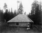 Ett ödeviste i Njunjesvarre, Pite lappmark, Norrbottens län,  förebild till Murbergets skogssameviste