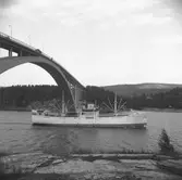 Fartyget Laholm vid Sandöbron
