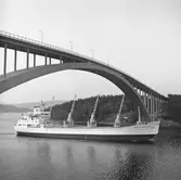 Fartyget Margit Gorthon vid Sandöbron

