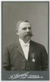Kabinettsfotografi - detektiv Leander Nybom, Uppsala 1905