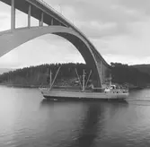 Fartyget Hedwig Lünstedt vid Sandöbron

