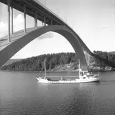 Fartyget Lamara vid Sandöbron

