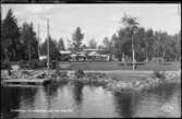 Trollhättan. Strandpaviljongen från Göta-Älv