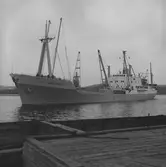 Fartyget Bergerac vid kaj

