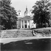Härnösands domkyrka. Trappan före ombyggnaden 1978.