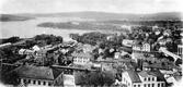 Panorama från kyrktornet, före 1900.