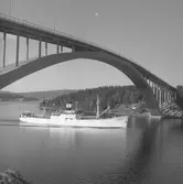 Fartyget Bifrost vid Sandöbron

