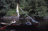 Roddbåt på Hjälmare kanal, 1992