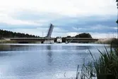 Broöppning Hjälmare kanal, 1984