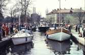 Slussning av båtar, 1982