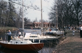 Segelbåtar längst Kanalvägen, 1981