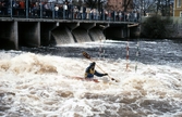 Forspadling vid slussen, 1982