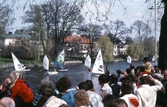 Vindsurfing på Svartån under båtens dag, 1983