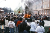 Demonstration av bilbrand, 1983