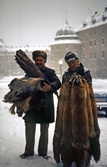 Rävskinnsförsäljare under Hindersmässan, 1990
